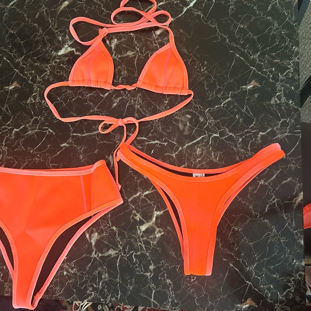 Vibrant Orange Bikini Set